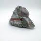 Side profile of Grade AA Bloodstone specimen, often kept for Energy and Protection, from Eswatini.