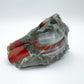 Bird's-eye view of Grade AA Bloodstone specimen, hand-selected from Hhohho, Eswatini.
