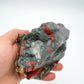 Back view of Grade AA Bloodstone specimen showing natural surface