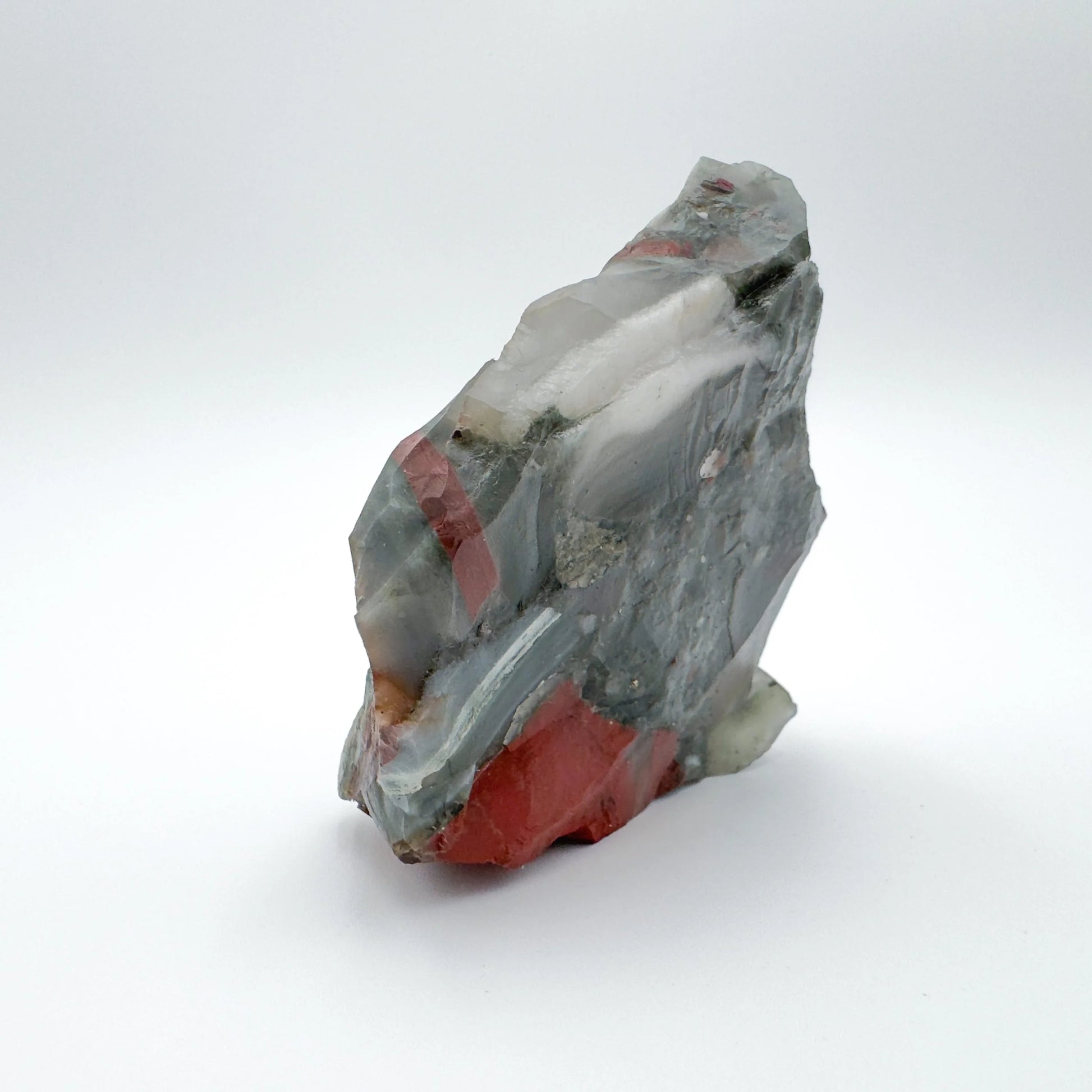 Close detail of Bloodstone specimen, sourced from Eswatini.