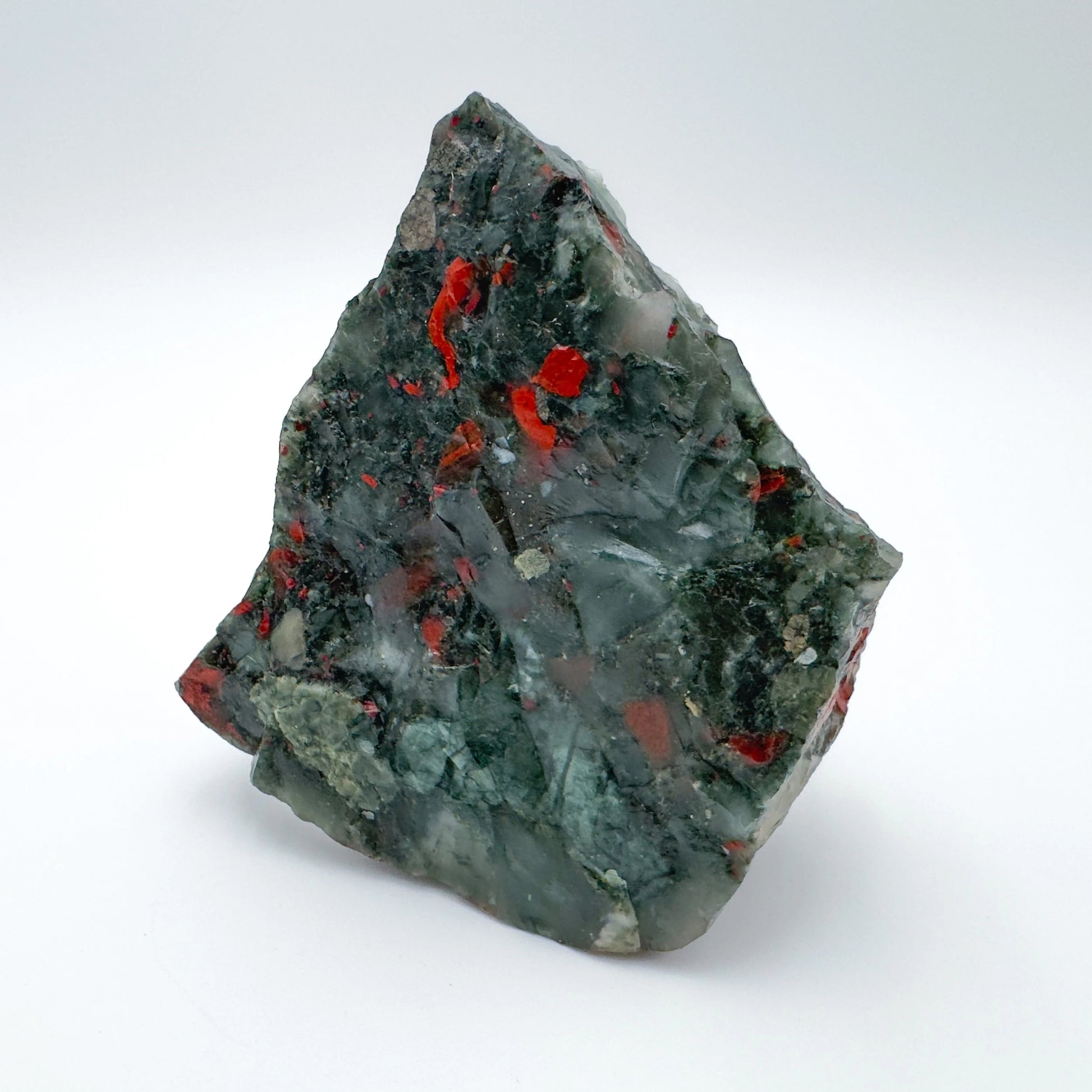 Bloodstone specimen in Green, Red tones for Confidence and Protection
