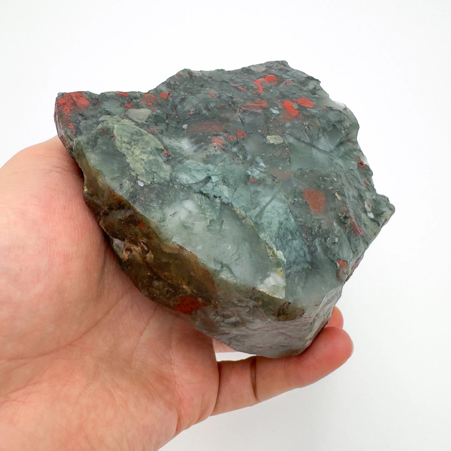 Bloodstone specimens, Green, Red stones for Confidence