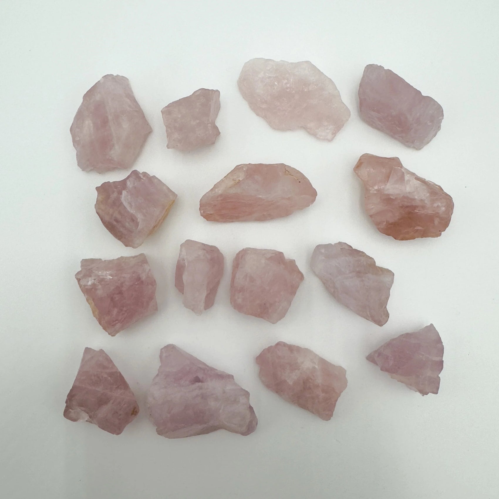 Rose Quartz raw crystal in Pink tones, ethically sourced from Madagascar for Emotional Healing and Stress Relief