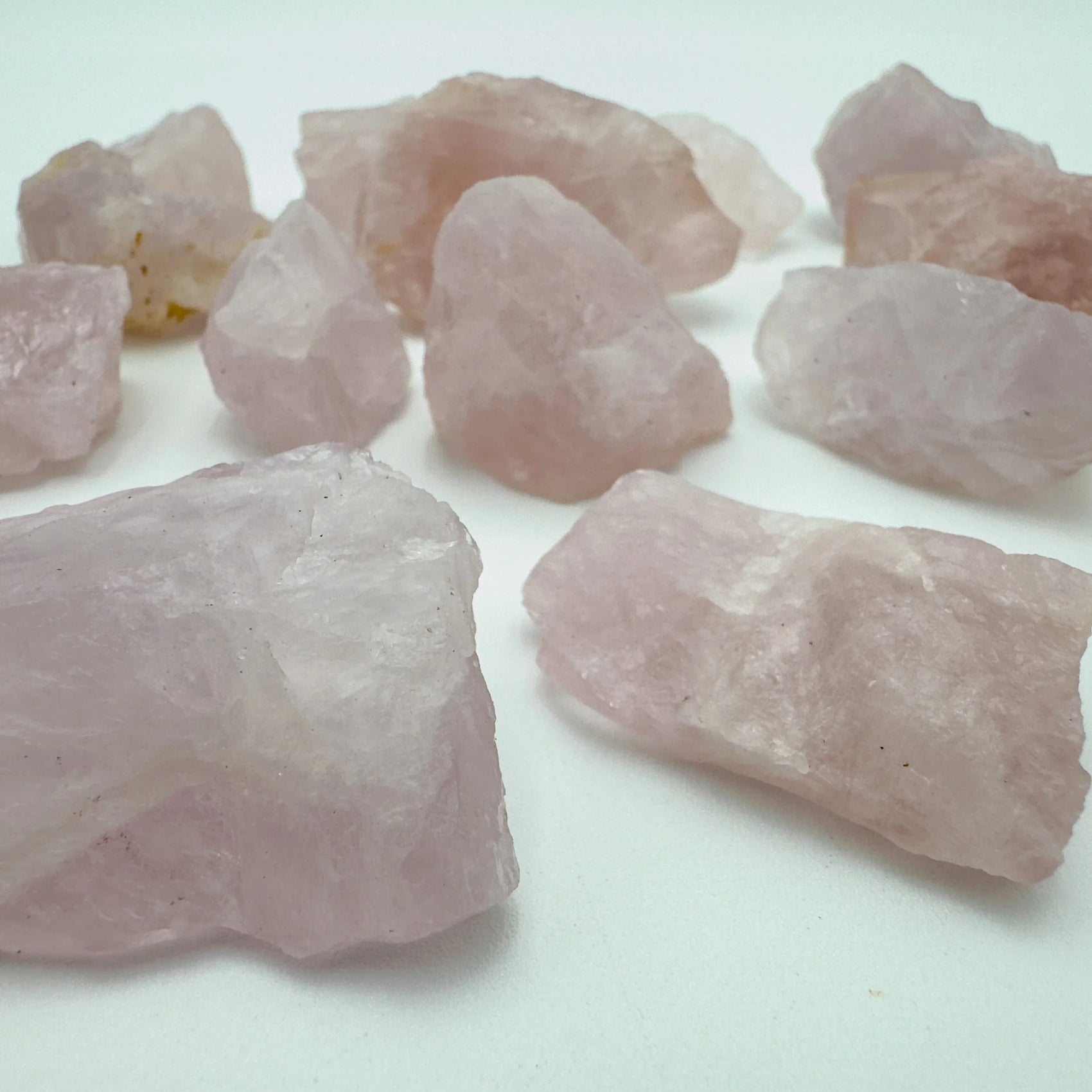 Rose Quartz raw crystal from Madagascar with Pink color, polished finish for mindful calm
