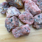Full profile of Grade A Orange Calcite raw ready to ship from Beyond Bohemian