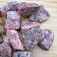 Full profile of Grade A Orange Calcite raw ready to ship from Beyond Bohemian