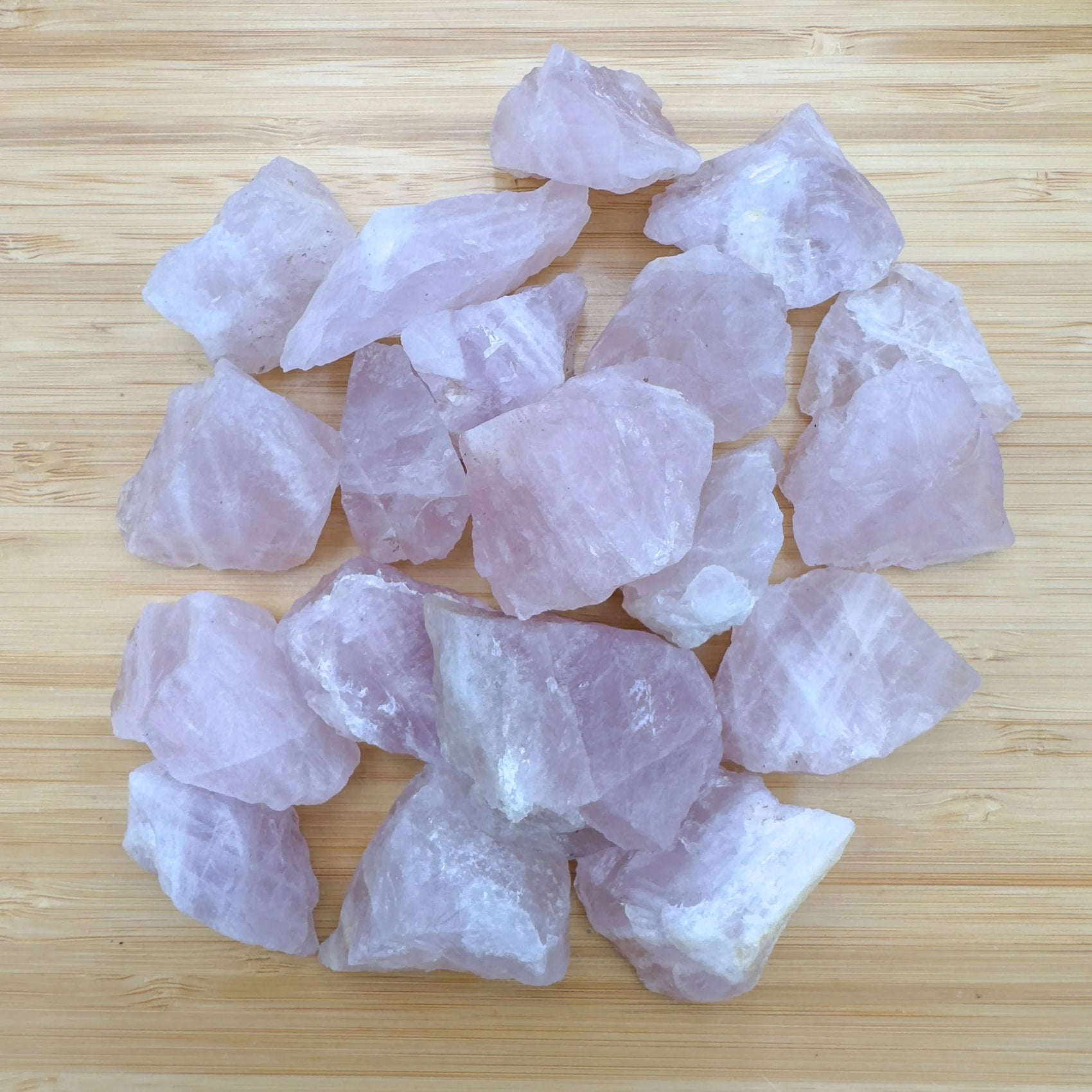 Rose Quartz raw crystal from Madagascar with Pink color, polished finish for mindful calm