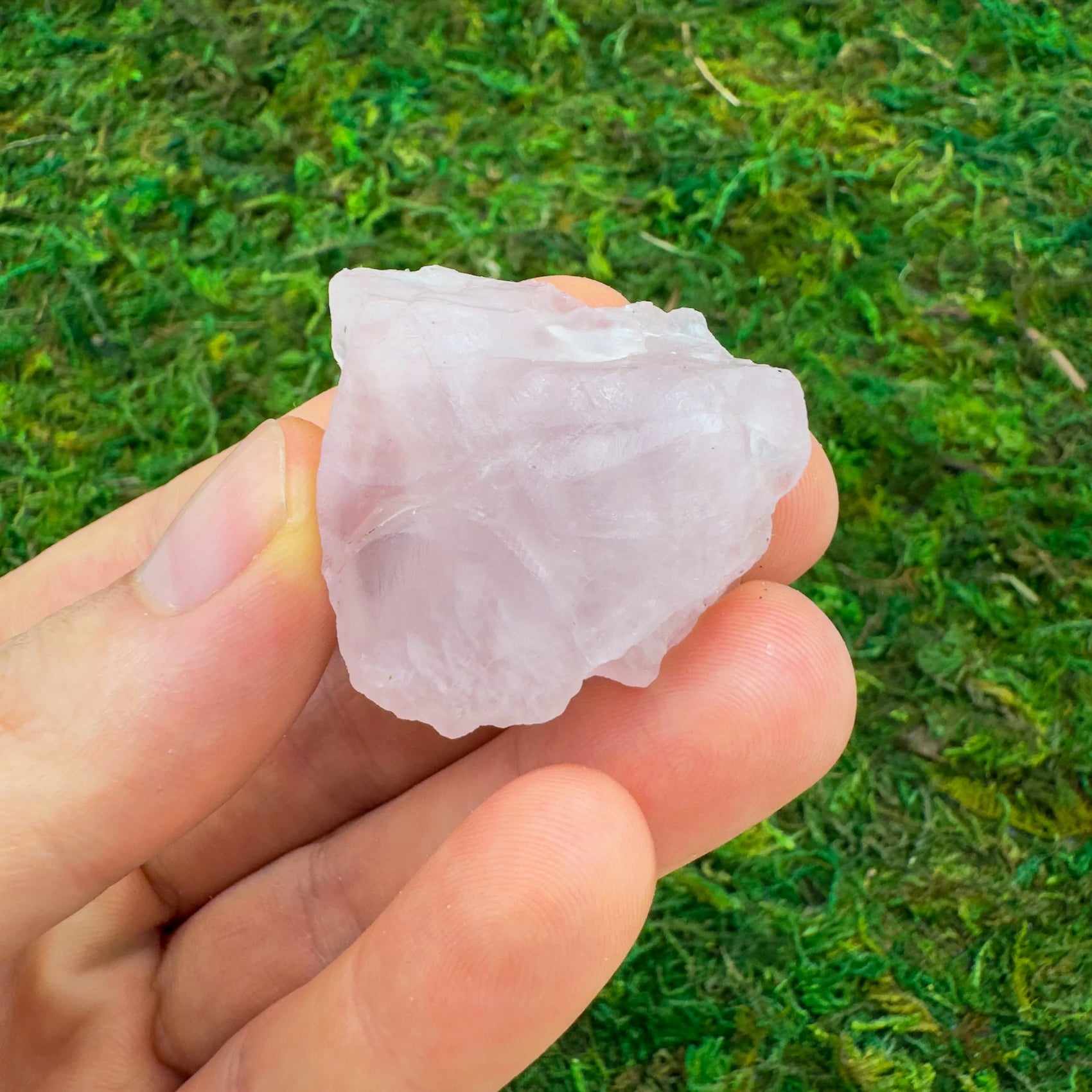Rose Quartz raw crystal in Pink tones from Madagascar for Emotional Healing and Stress Relief