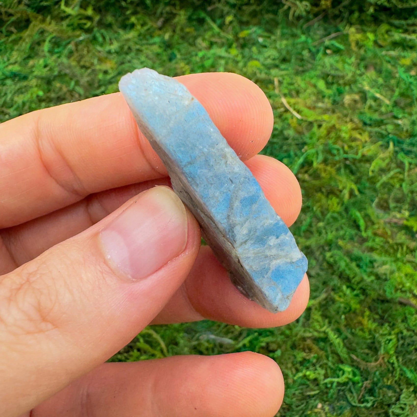 Full profile of Grade A Labradorite raw ready to ship from Beyond Bohemian