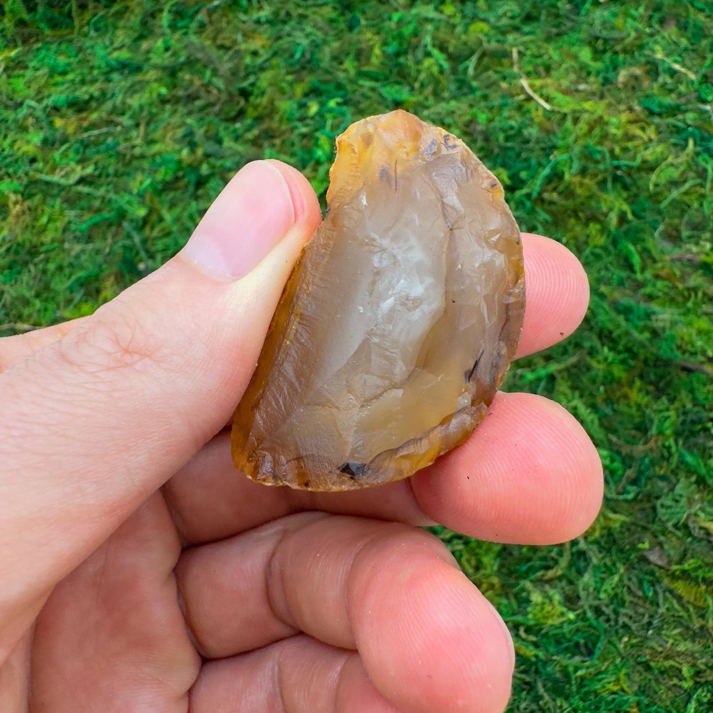 Full profile of Grade A Carnelian raw ready to ship from Beyond Bohemian