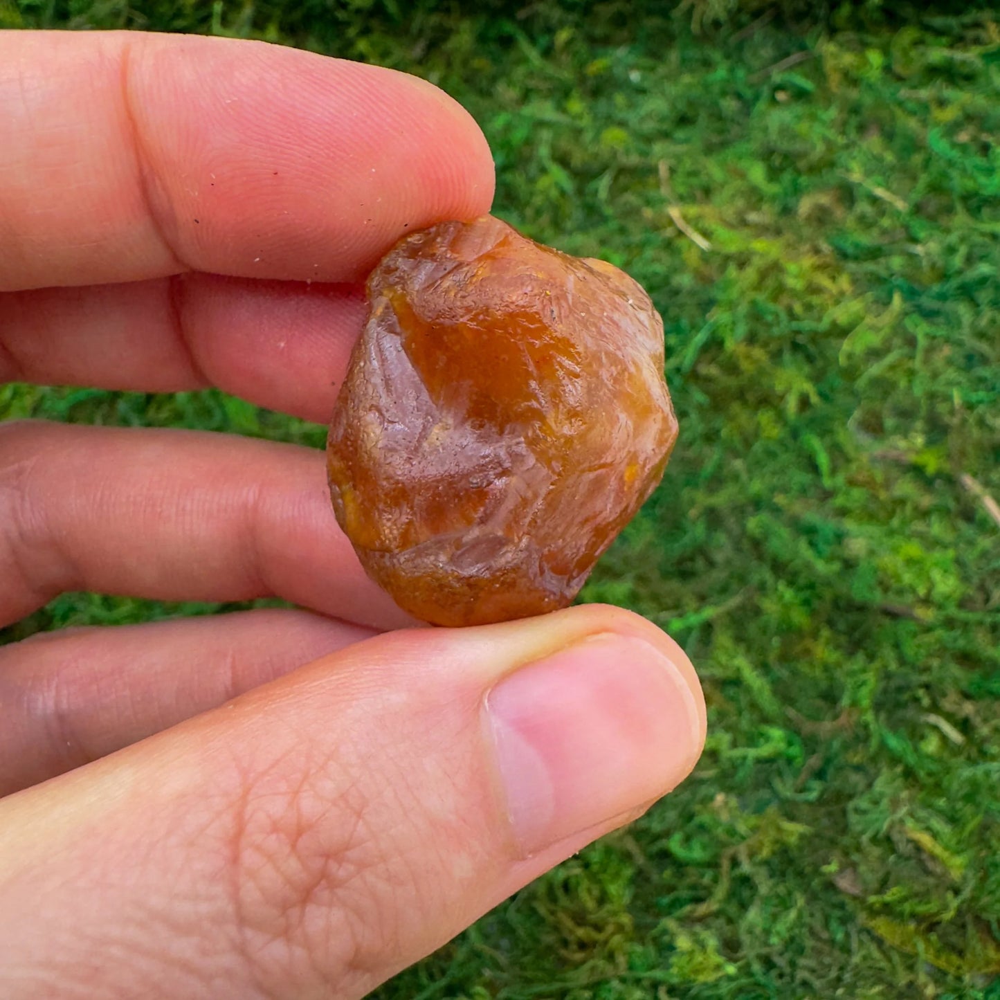 Full profile of Grade A Carnelian raw ready to ship from Beyond Bohemian