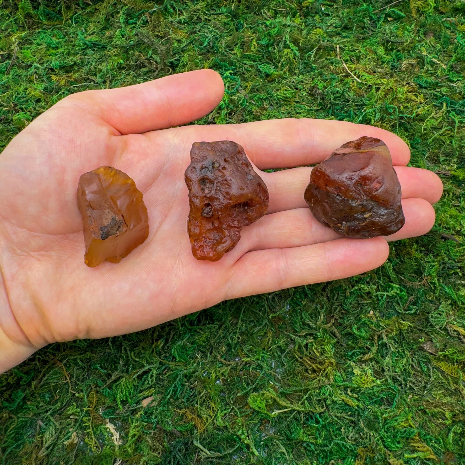 Full profile of Grade A Carnelian raw ready to ship from Beyond Bohemian