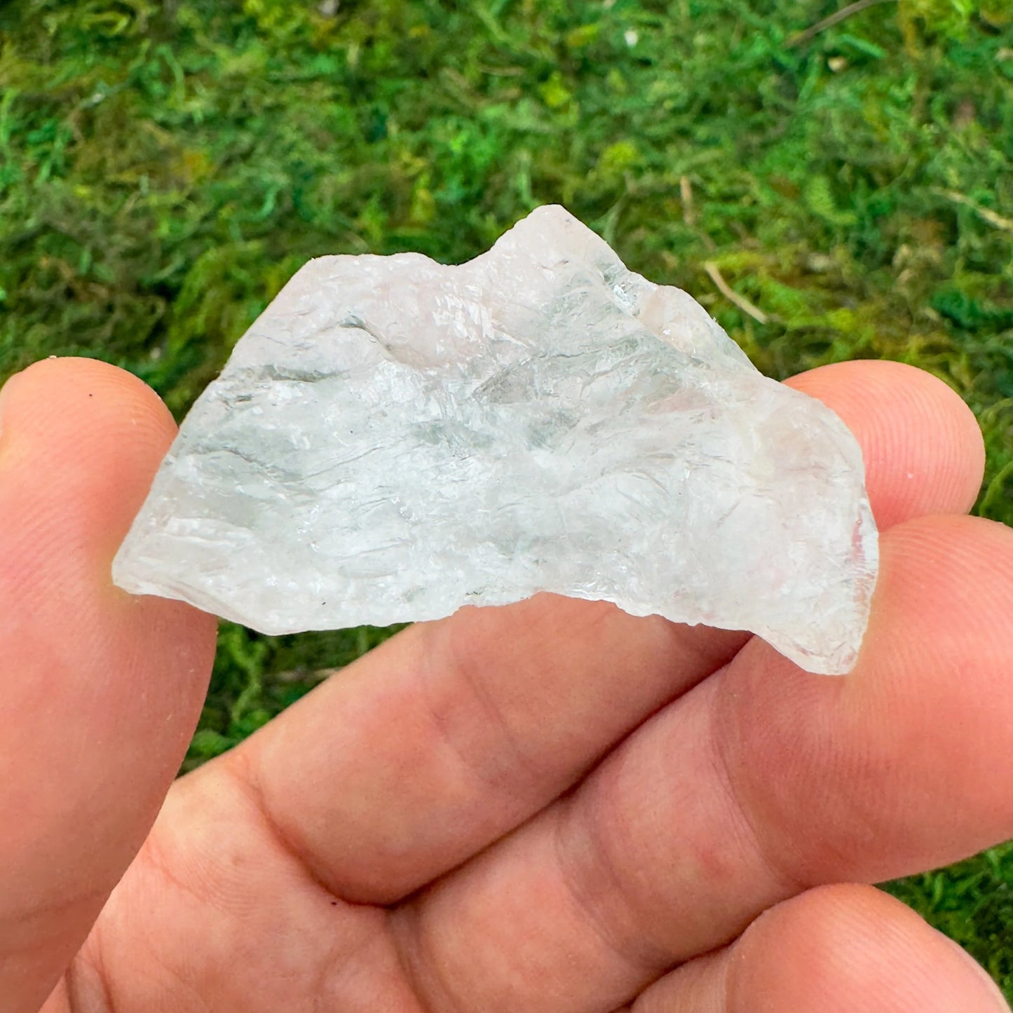 Full profile of Grade AA Clear Quartz raw ready to ship from Beyond Bohemian