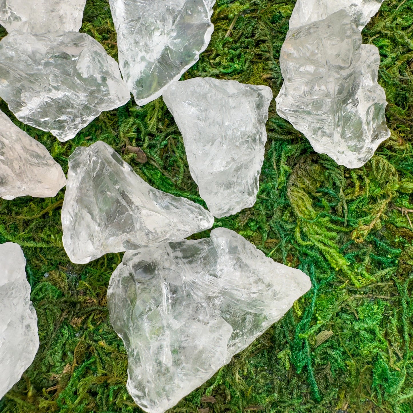 Full profile of Grade AA Clear Quartz raw ready to ship from Beyond Bohemian