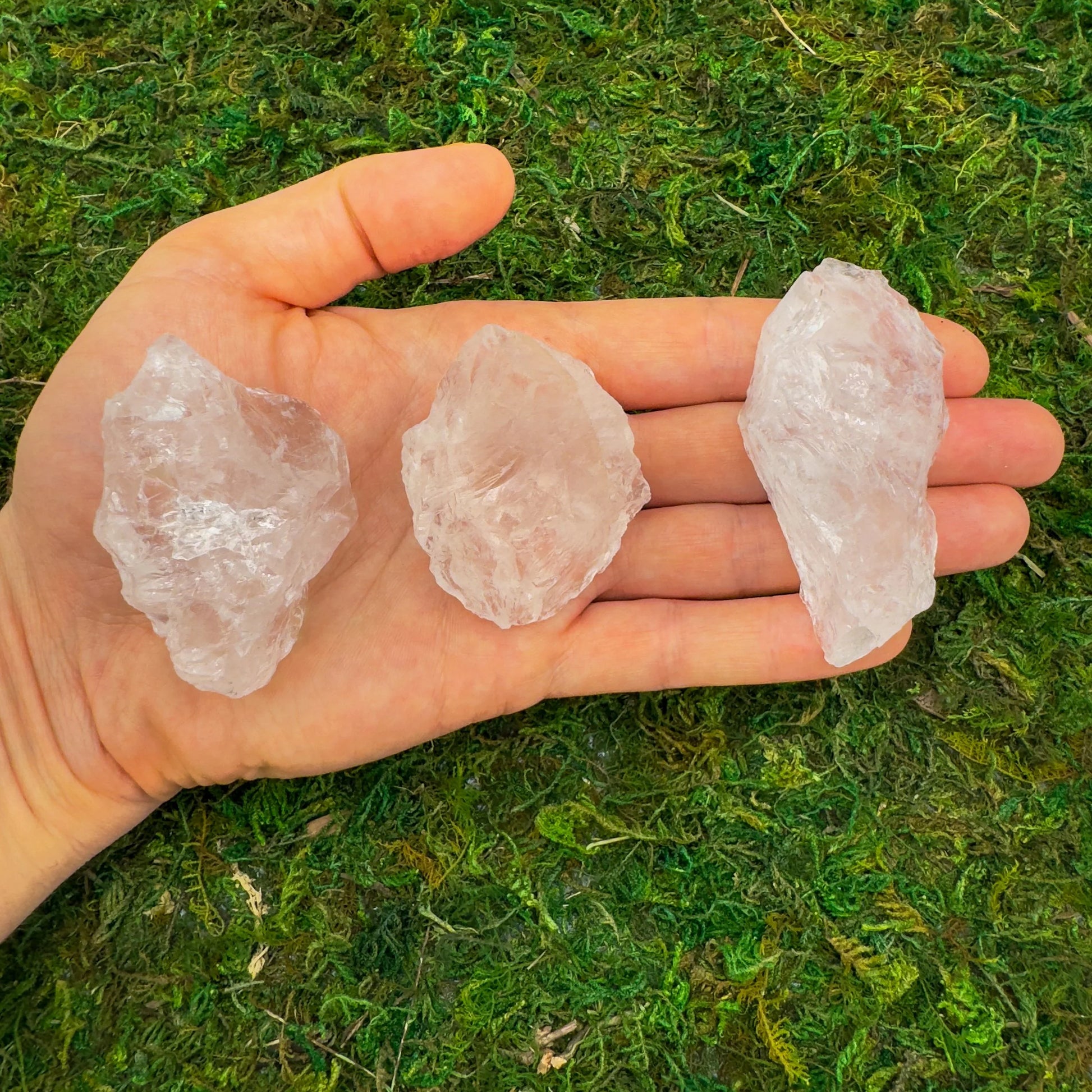 Clear Quartz raw crystals from Brazil, Clear stones for Healing