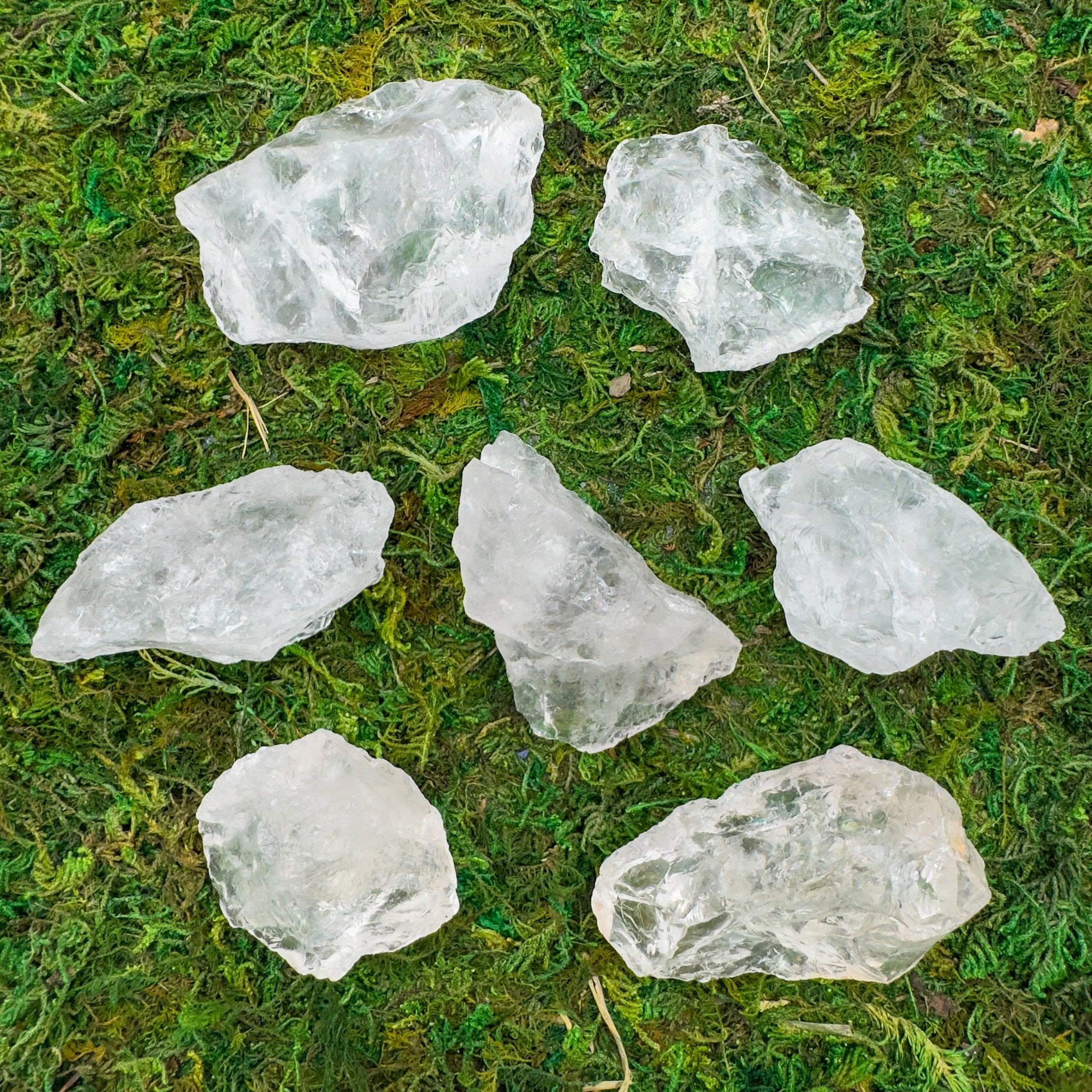 Full profile of Grade AA Clear Quartz raw ready to ship from Beyond Bohemian