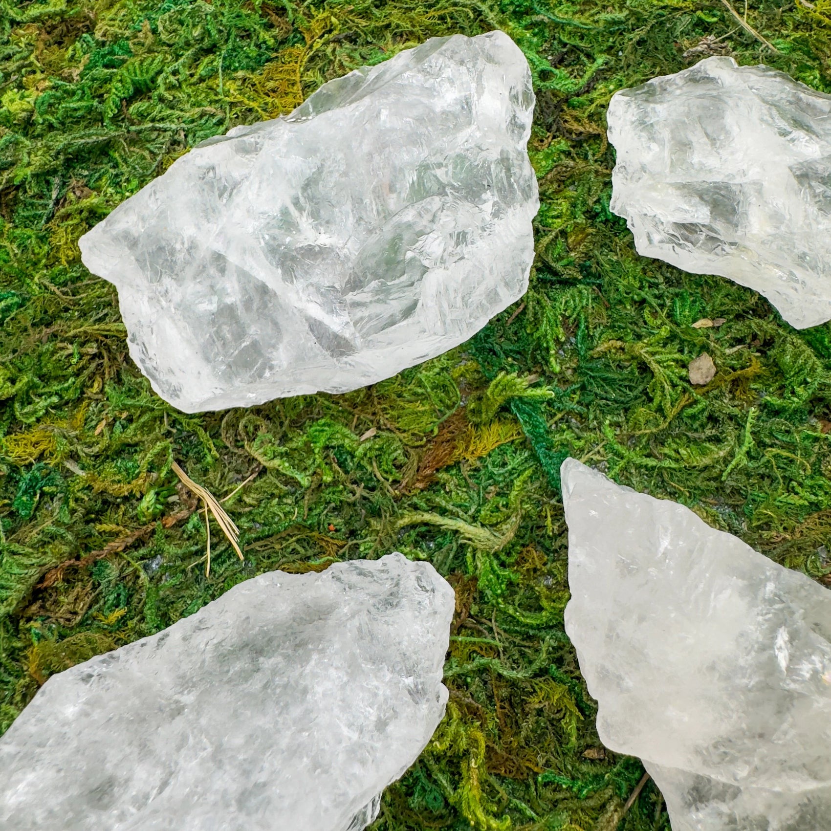 Full profile of Grade AA Clear Quartz raw ready to ship from Beyond Bohemian