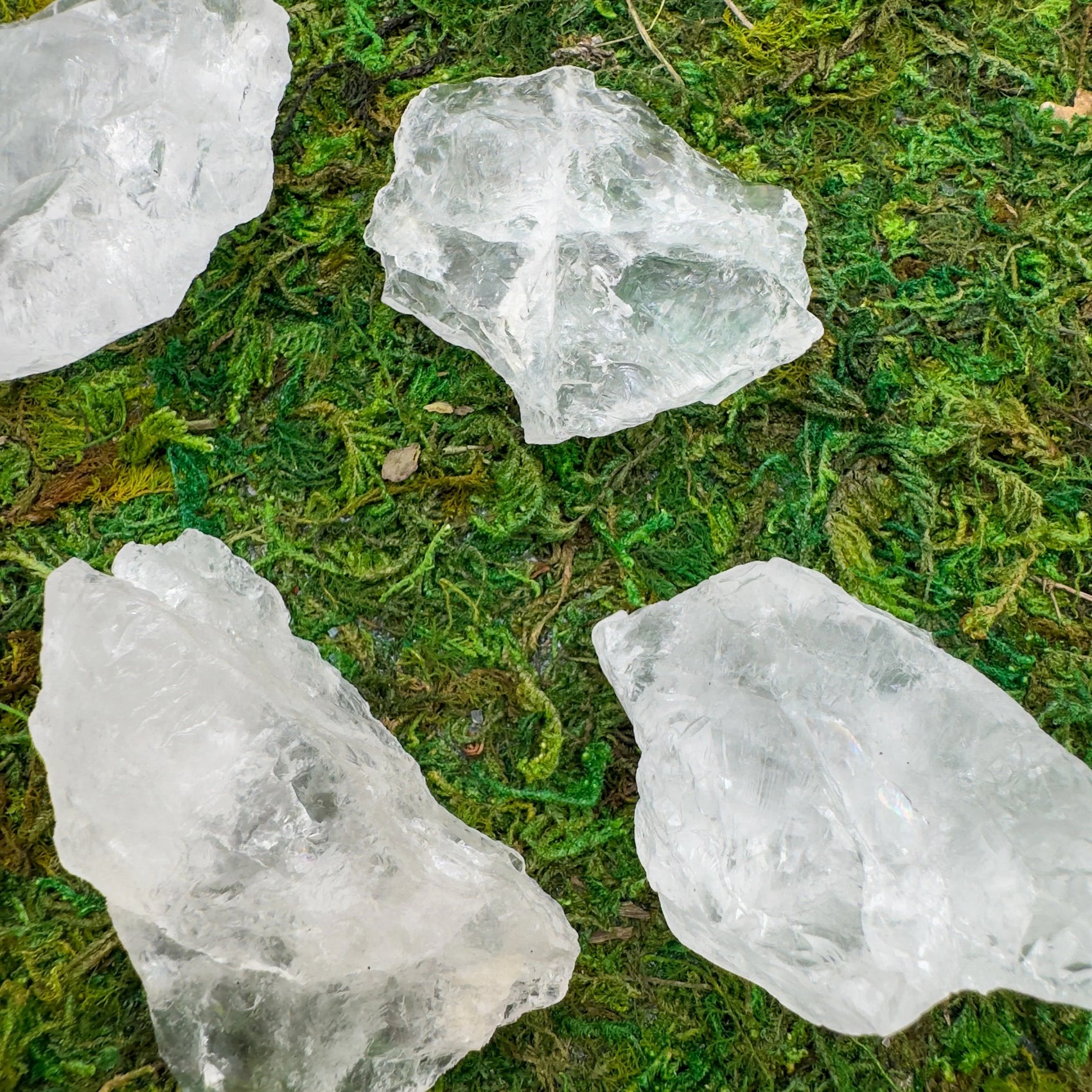 Full profile of Grade AA Clear Quartz raw ready to ship from Beyond Bohemian