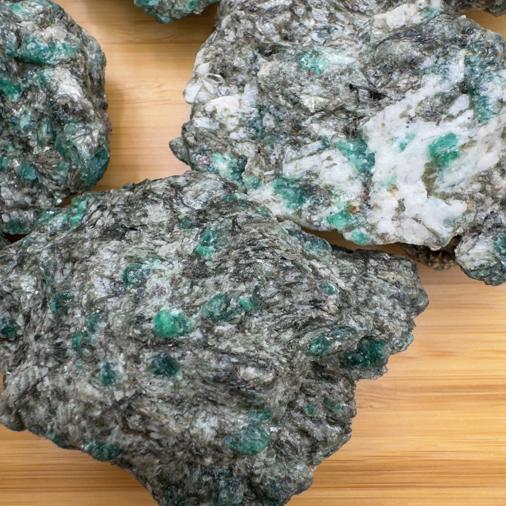 Full profile of Grade AA Emerald specimen ready to ship from Beyond Bohemian