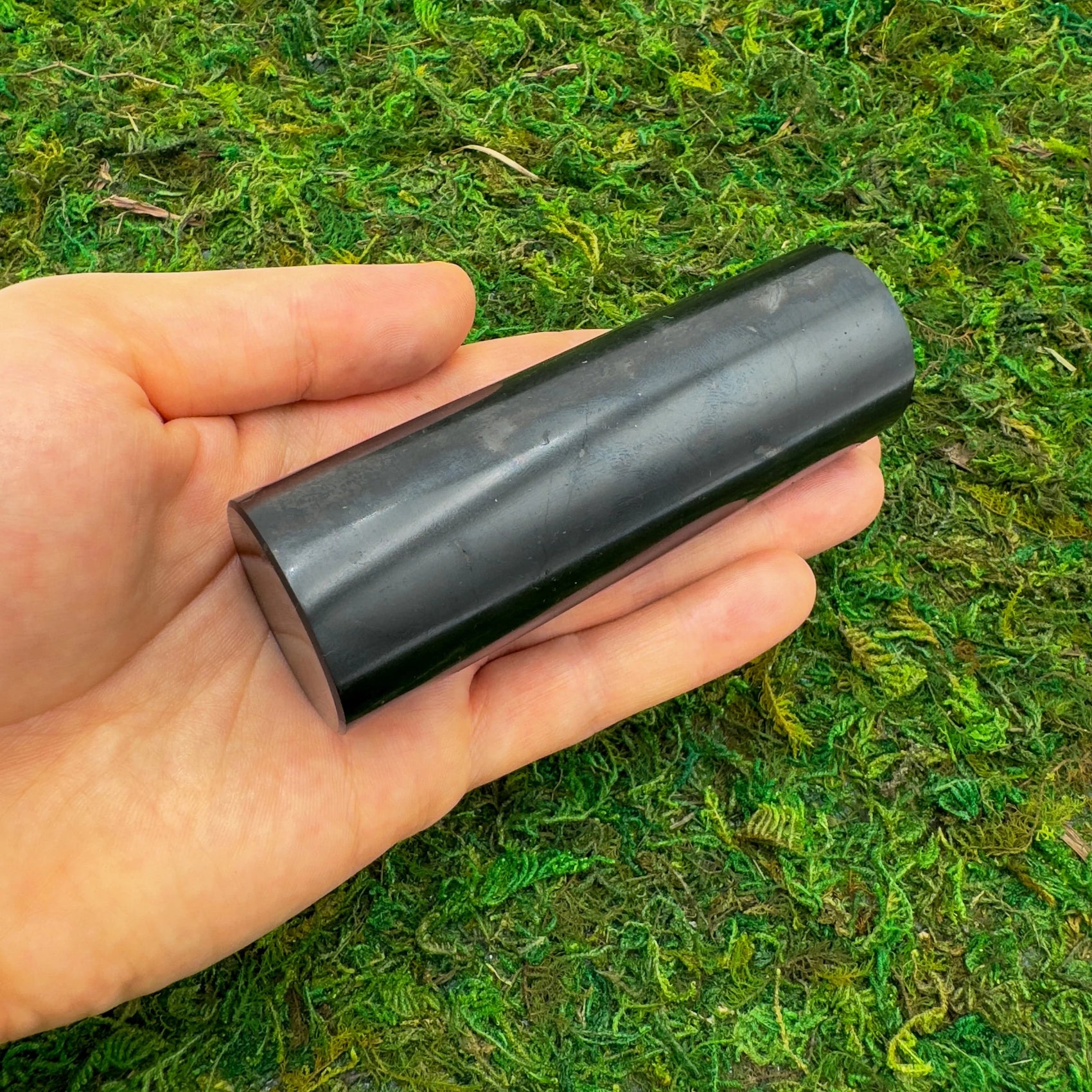Full profile of Grade Type III - Regular Grade Shungite polished crystals & decor ready to ship from Beyond Bohemian