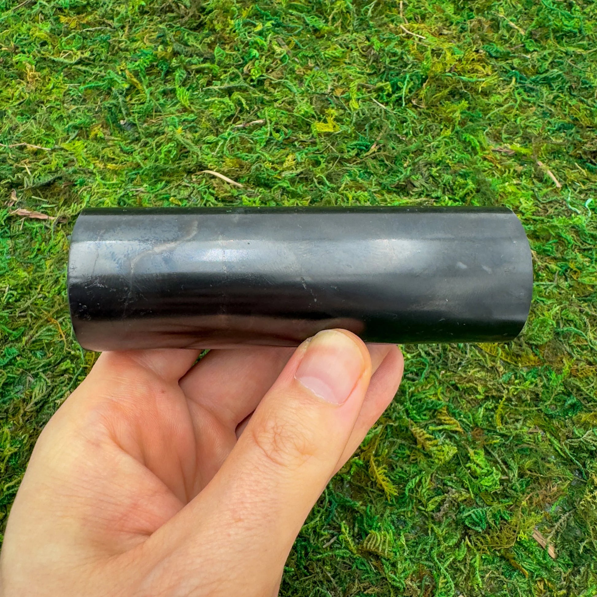 Full profile of Grade Type III - Regular Grade Shungite polished crystals & decor ready to ship from Beyond Bohemian