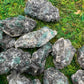 Full profile of Grade AA Emerald raw ready to ship from Beyond Bohemian