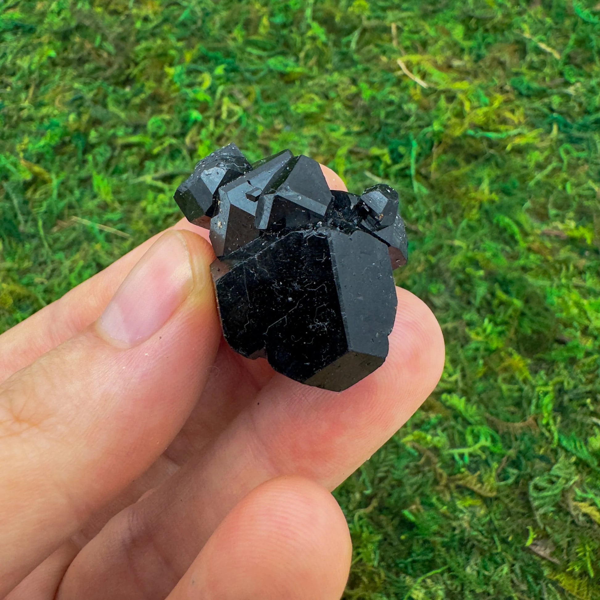 Full profile of Grade AA Black Tourmaline raw ready to ship from Beyond Bohemian