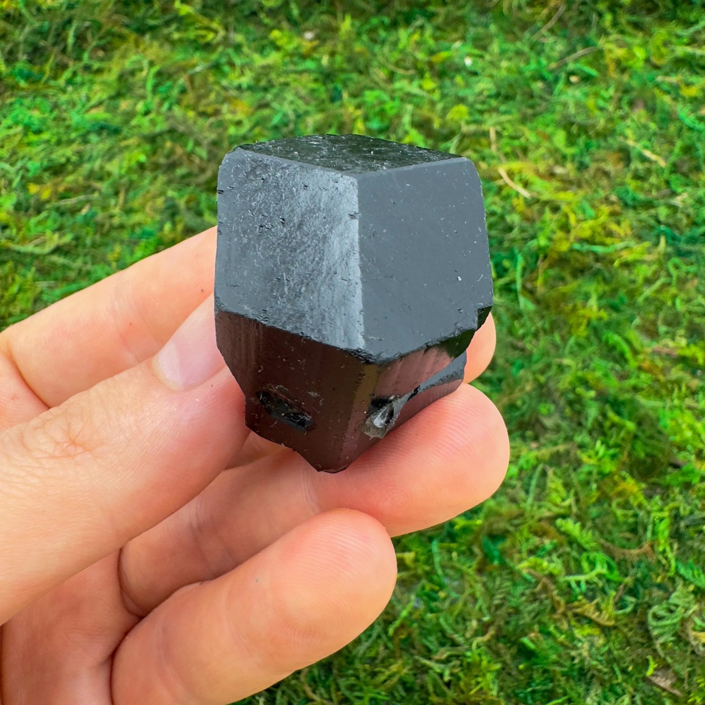 Full profile of Grade AA Black Tourmaline raw ready to ship from Beyond Bohemian