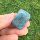 Full profile of Grade AA Azurite tumbled stone ready to ship from Beyond Bohemian