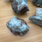 Handheld Larimar raw stone from Dominican Republic for meditation, Emotional Healing and Stress Relief