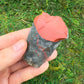 Base detail of Grade AA Bloodstone raw