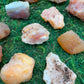 Full profile of Grade A Carnelian raw ready to ship from Beyond Bohemian