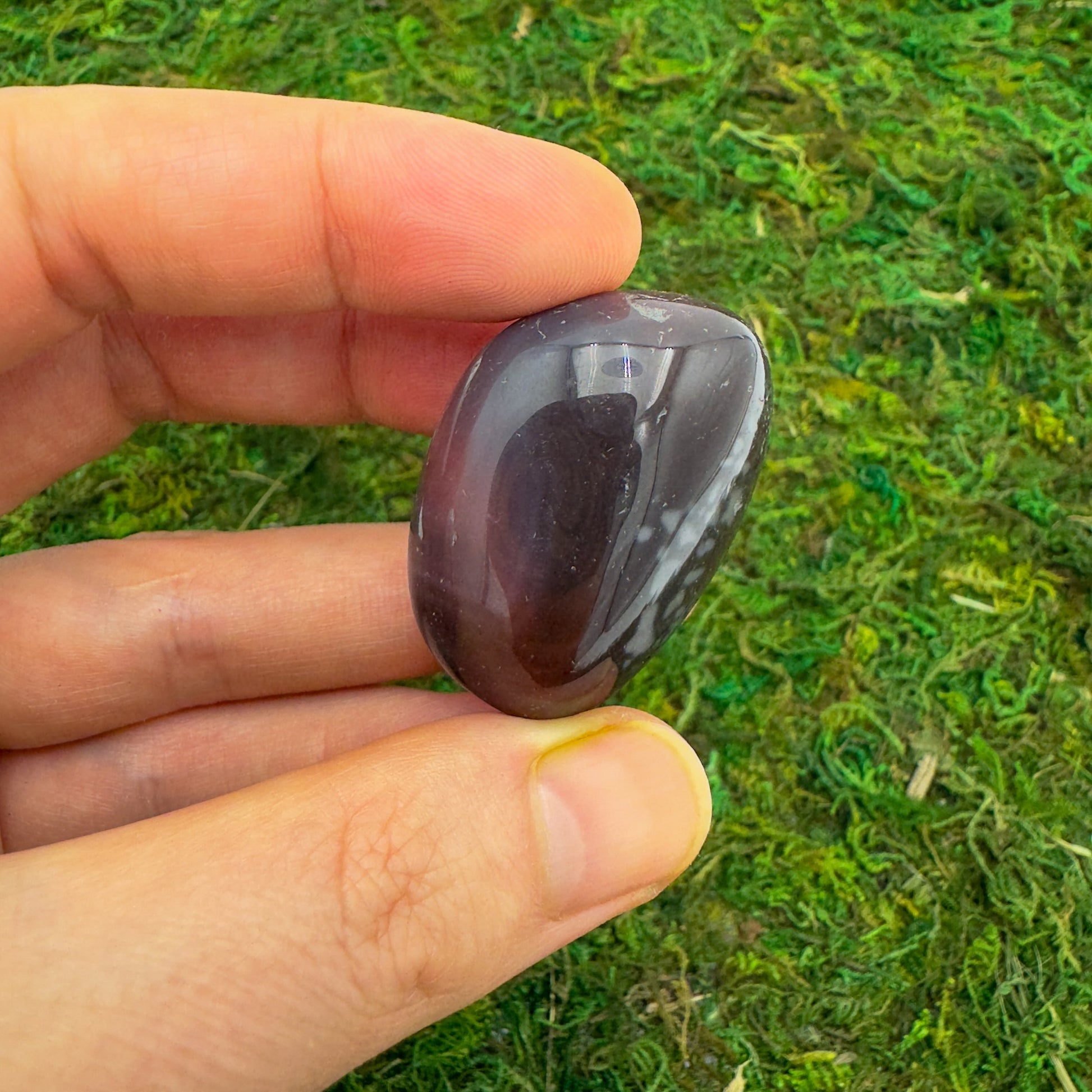 Full profile of Grade AA Red Agate tumbled stone ready to ship from Beyond Bohemian