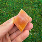 Full profile of Grade AA Orange Calcite raw ready to ship from Beyond Bohemian