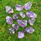 Full profile of Grade AA Amethyst raw ready to ship from Beyond Bohemian