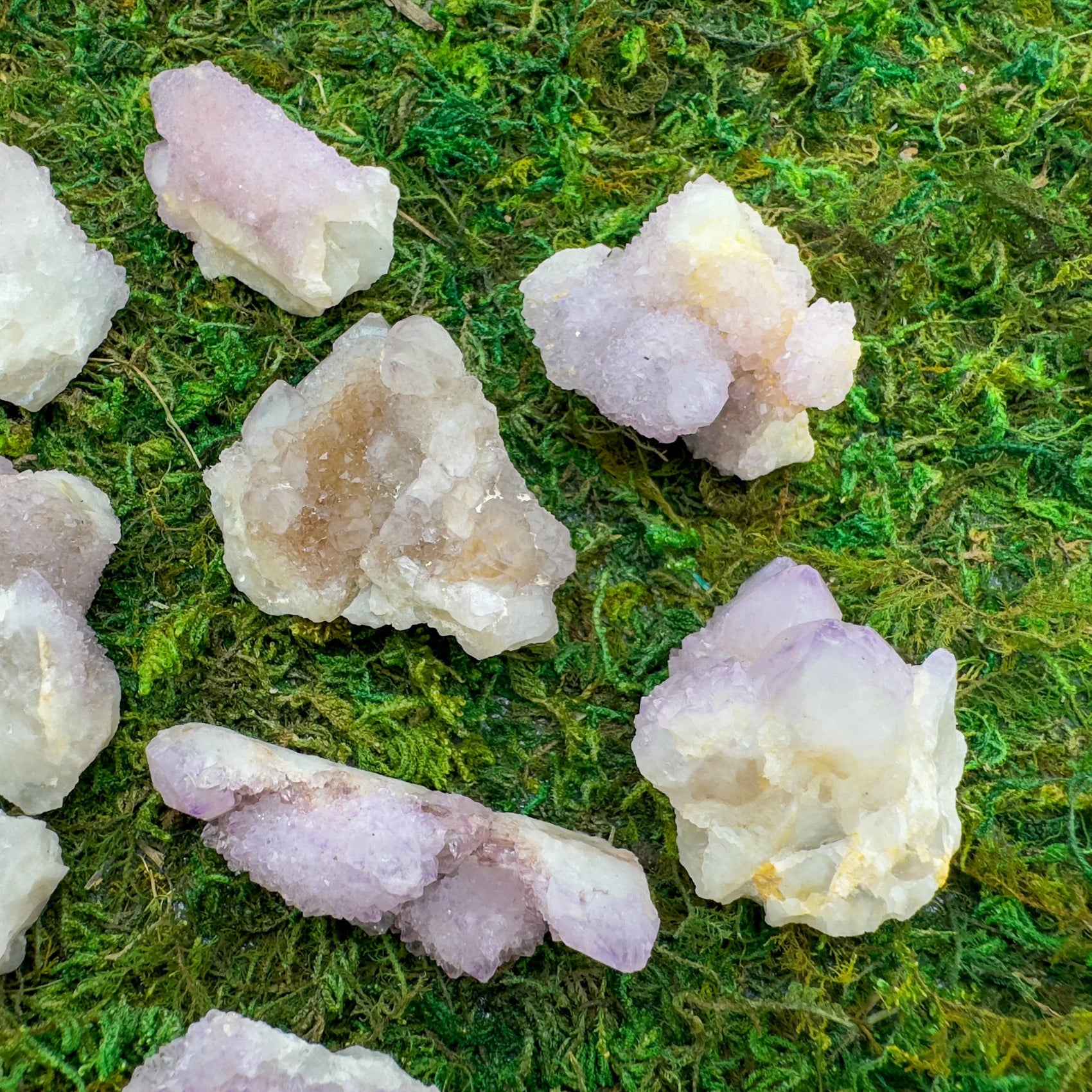 Back view of Grade AA Quartz raw showing natural surface