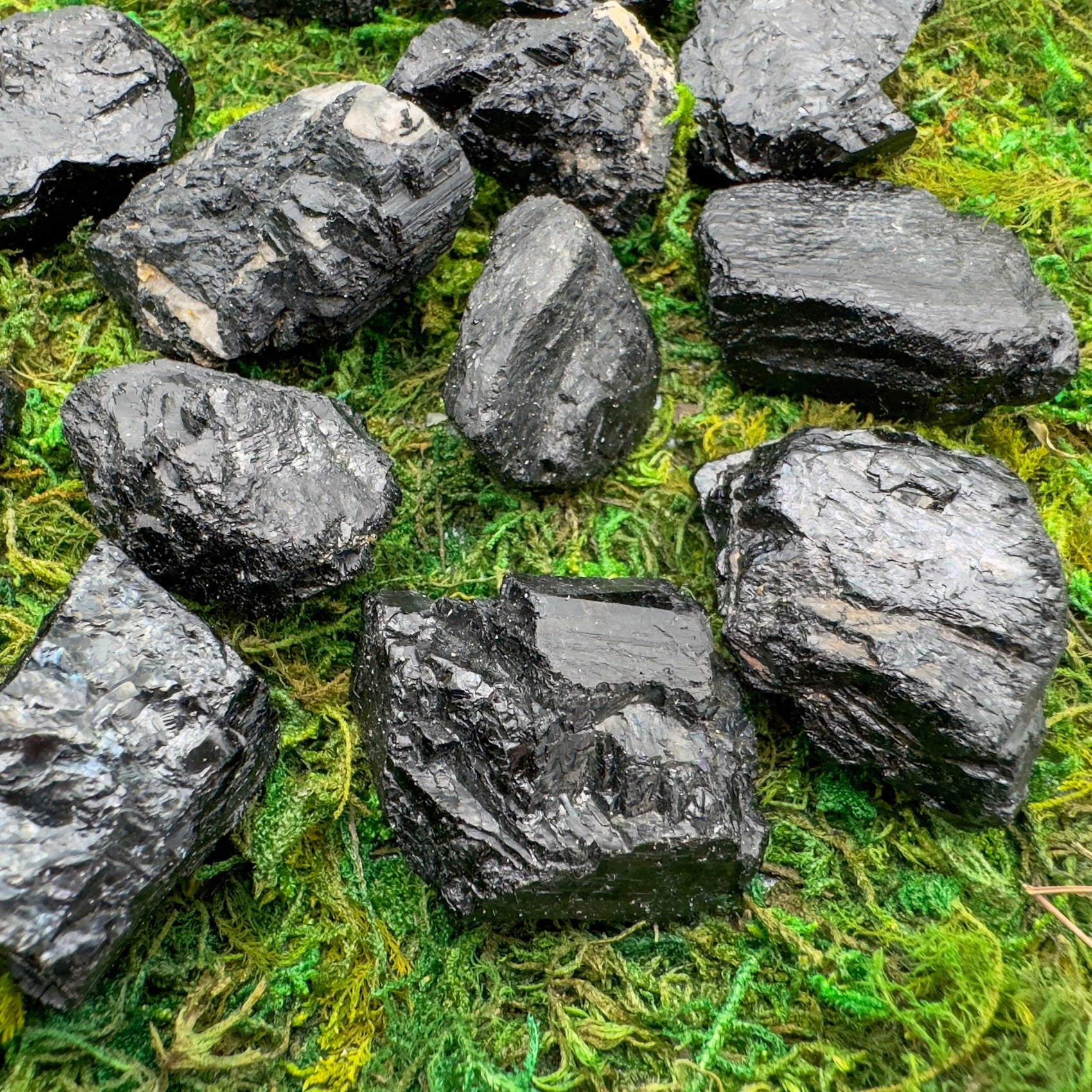 Black Tourmaline raw crystal in Black tones from Brazil for Stress Relief and Cleansing