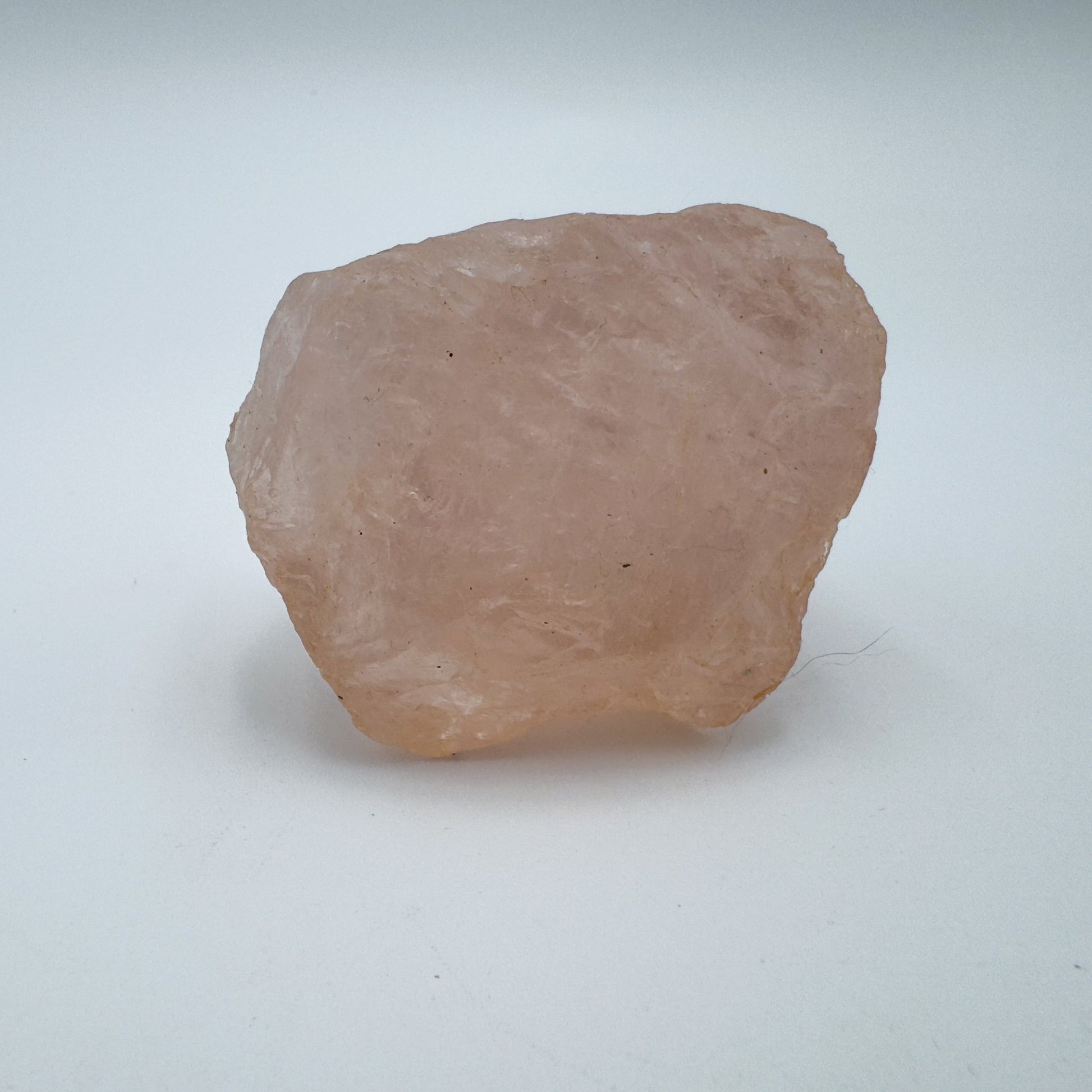 Scale reference of a Rose Quartz specimen, Madagascar-sourced, sourced from Alaotra-Mangoro, Madagascar.