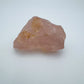 Magnified detail of Rose Quartz specimen, showing natural patina.