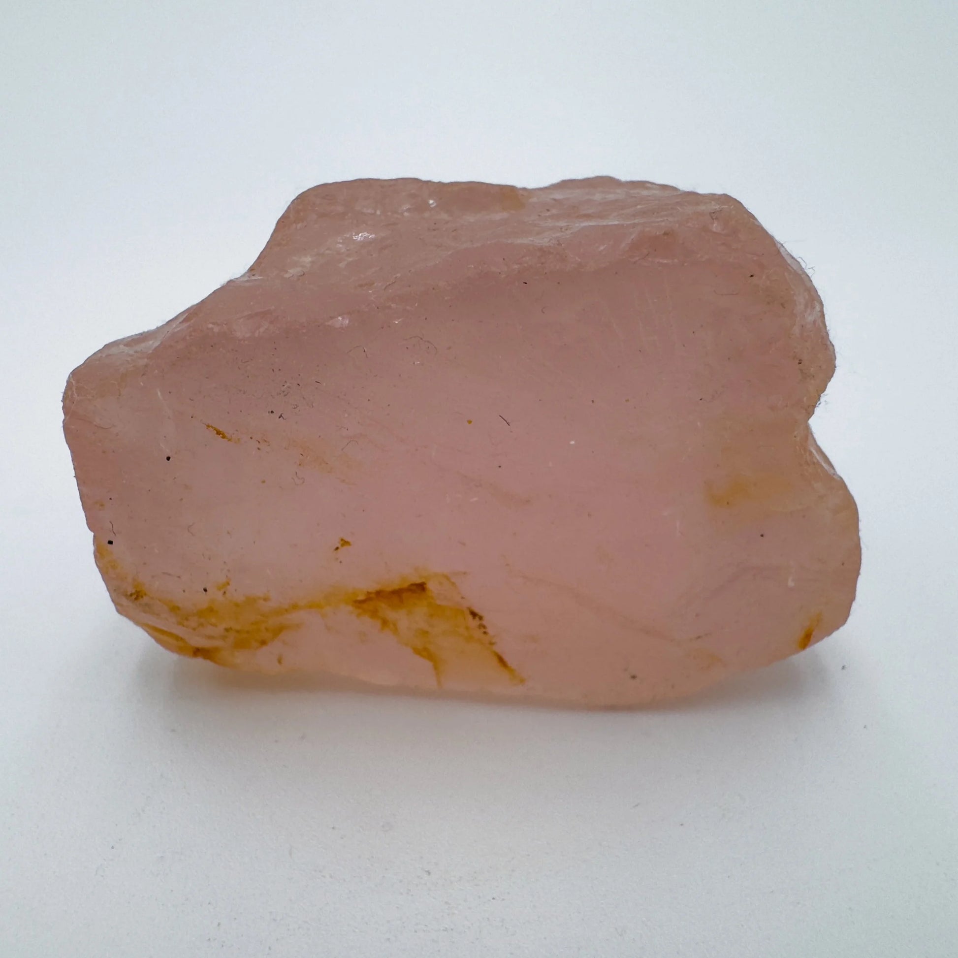 Opposite side of Rose Quartz specimen, from Alaotra-Mangoro, Madagascar.