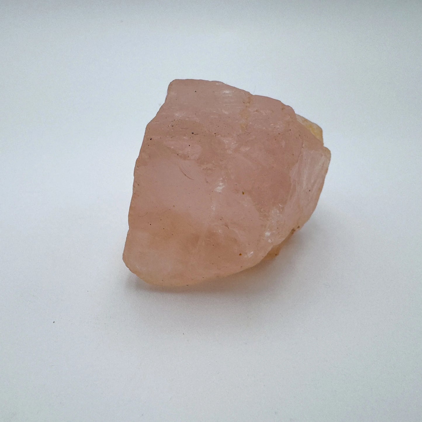 Plan view of Rose Quartz specimen, kept close for Love.
