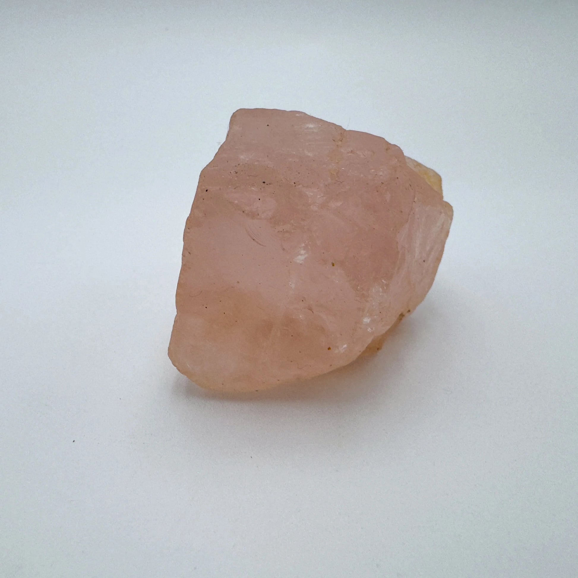 Plan view of Rose Quartz specimen, kept close for Love.