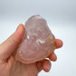Full profile of Grade AAA Rose Quartz specimen ready to ship from Beyond Bohemian