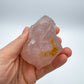 Full profile of Grade AAA Rose Quartz specimen ready to ship from Beyond Bohemian