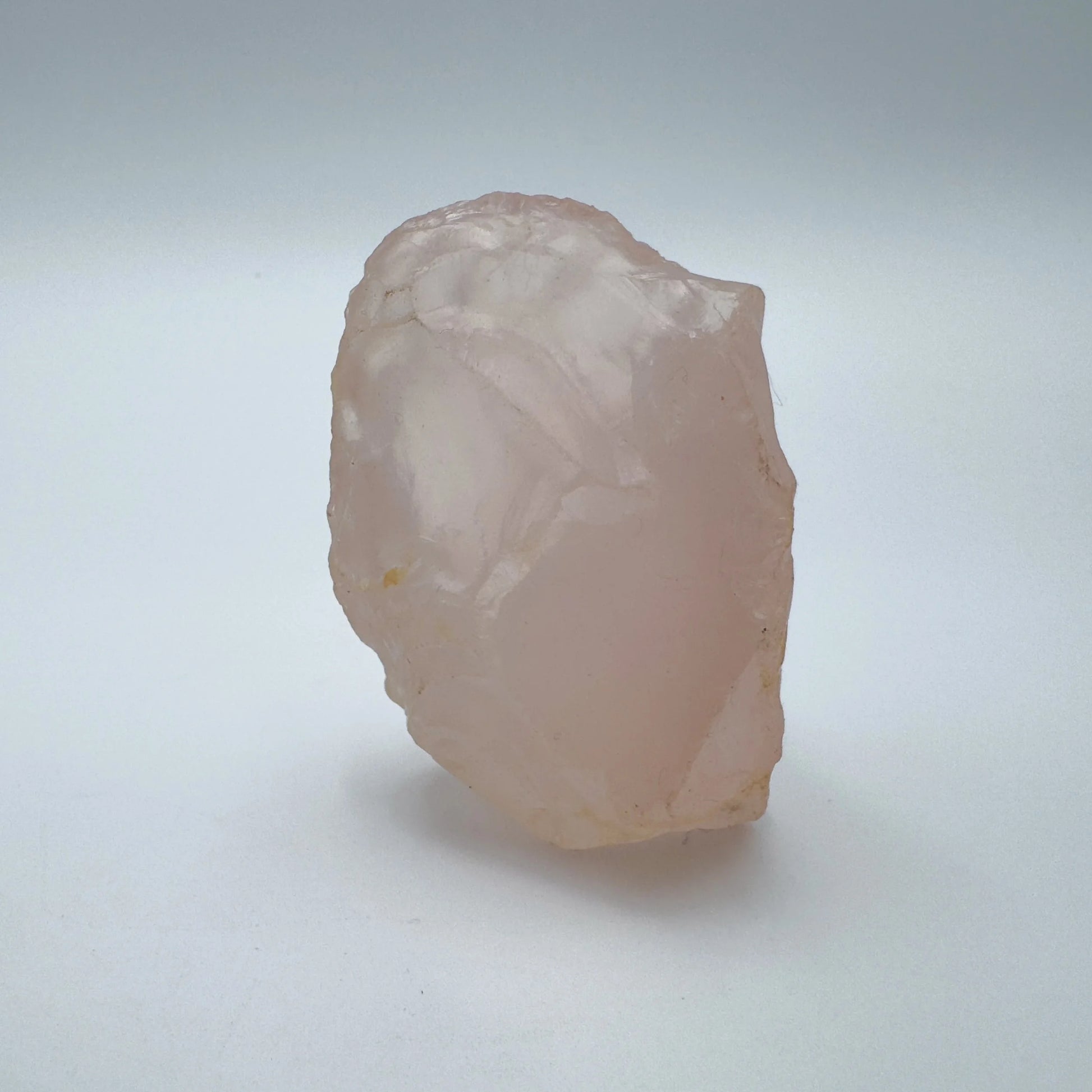 Handheld Rose Quartz crystal from Madagascar for meditation, Emotional Healing and Stress Relief