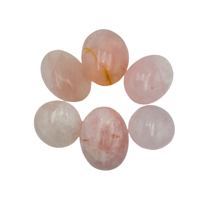 Rose Quartz Palm Stones | A Grade | Madagascar | 1.50–3 Inch