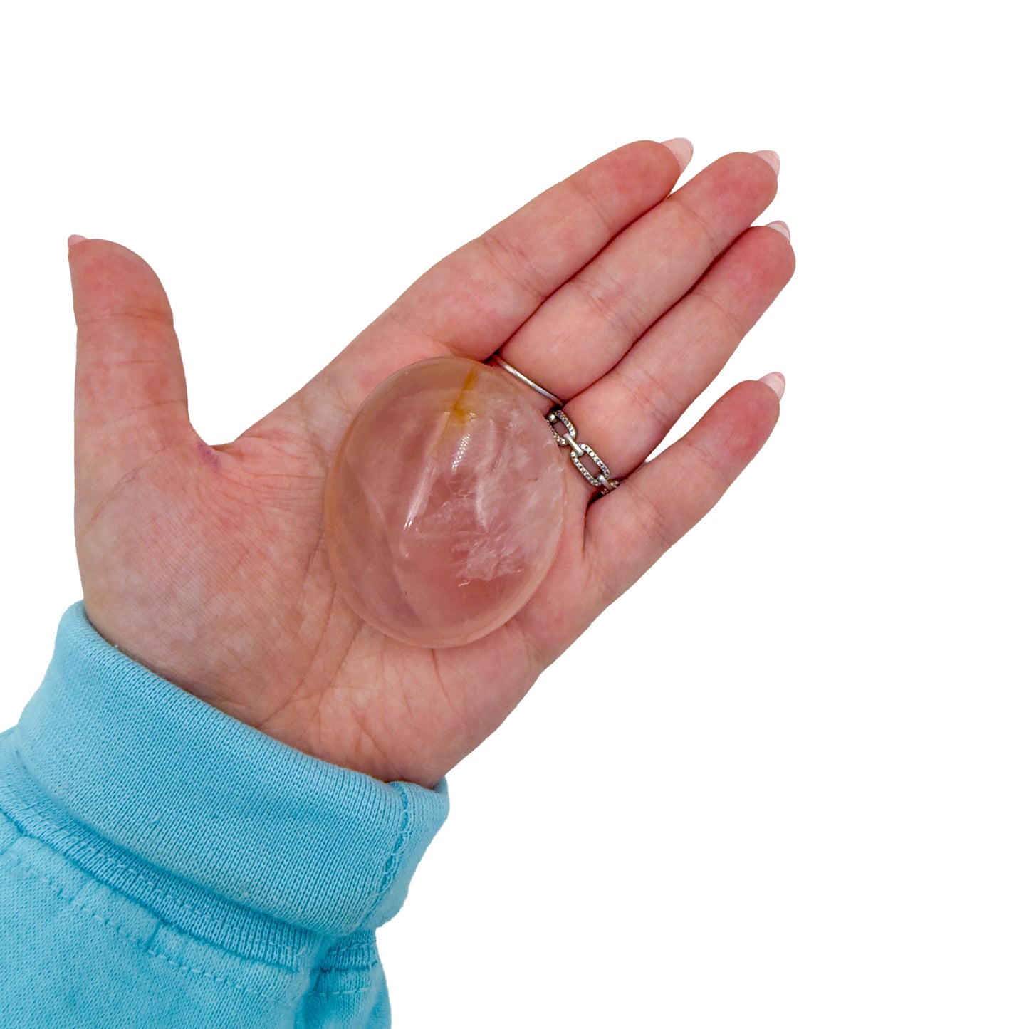 Rose Quartz Palm Stones | A Grade | Madagascar | 1.50–3 Inch