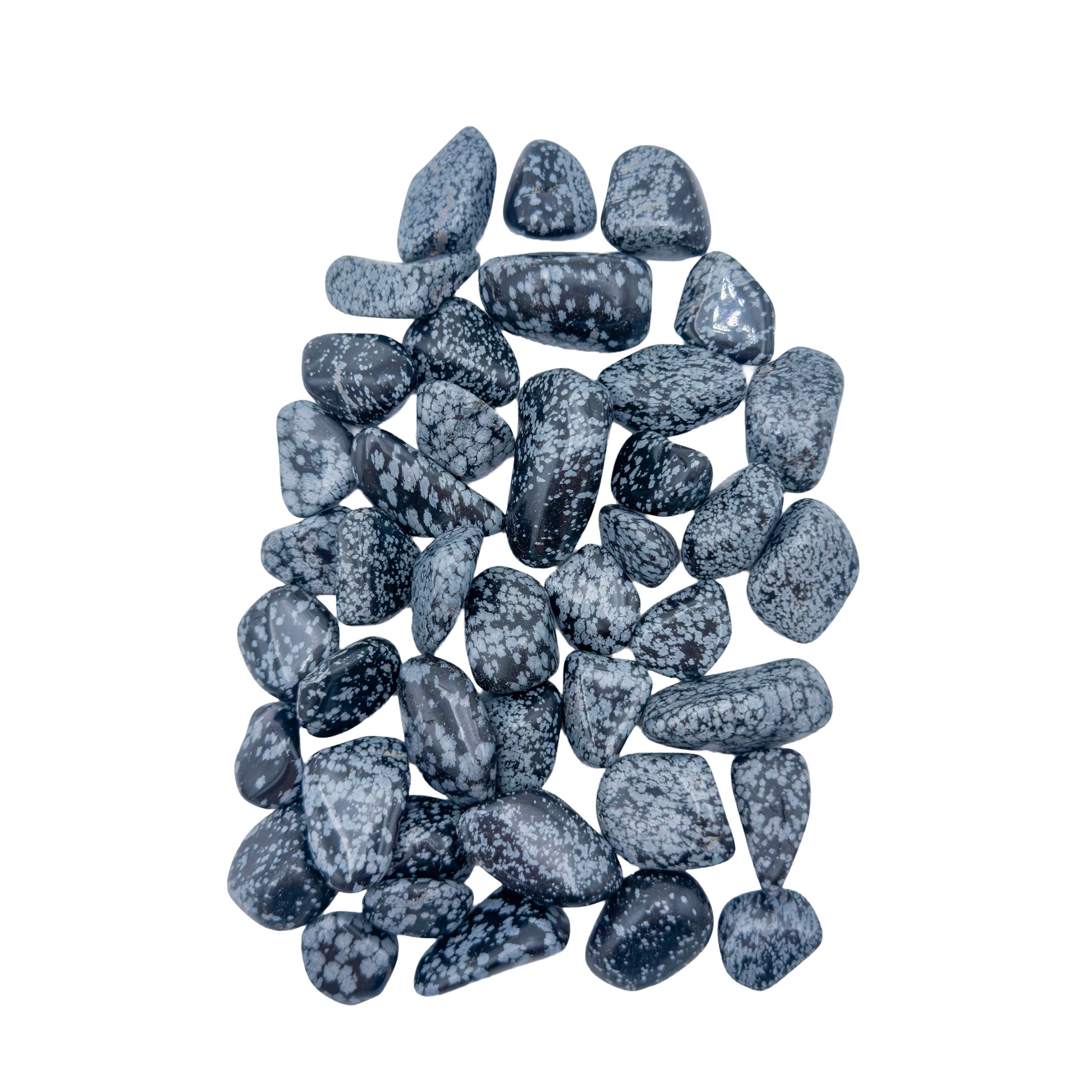 Snowflake Obsidian Tumbled Stones from Utah, United States, AA grade, photo 2 of 6