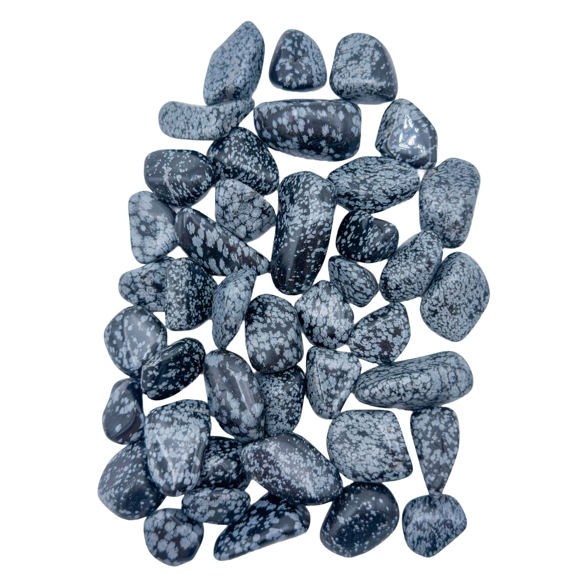 Snowflake Obsidian Tumbled Stones from Utah, United States, AA grade, photo 2 of 6