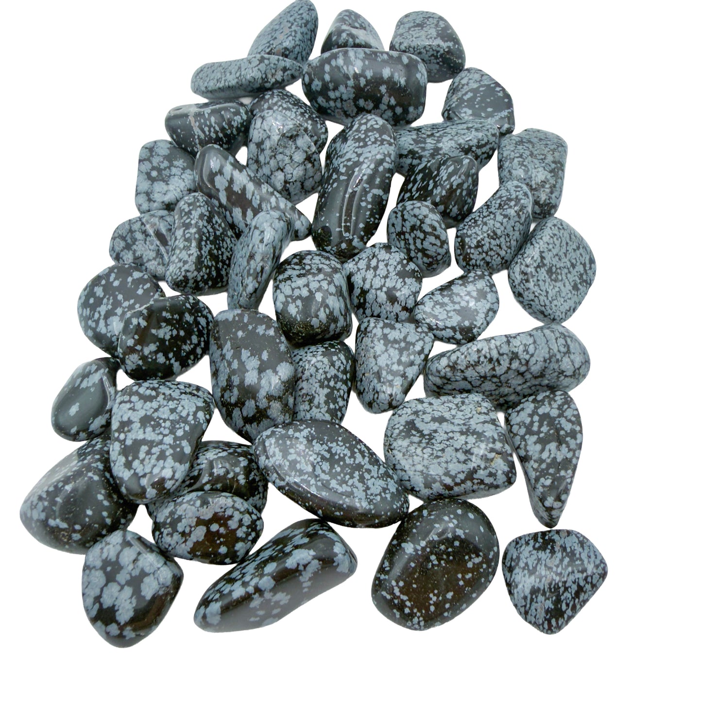 Snowflake Obsidian Tumbled Stones from Utah, United States, AA grade, photo 3 of 6